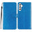 For Samsung Galaxy A56 5G Wallet Case Glitter Anti-Scratch Leather Phone Cover Stand - Blue - 1
