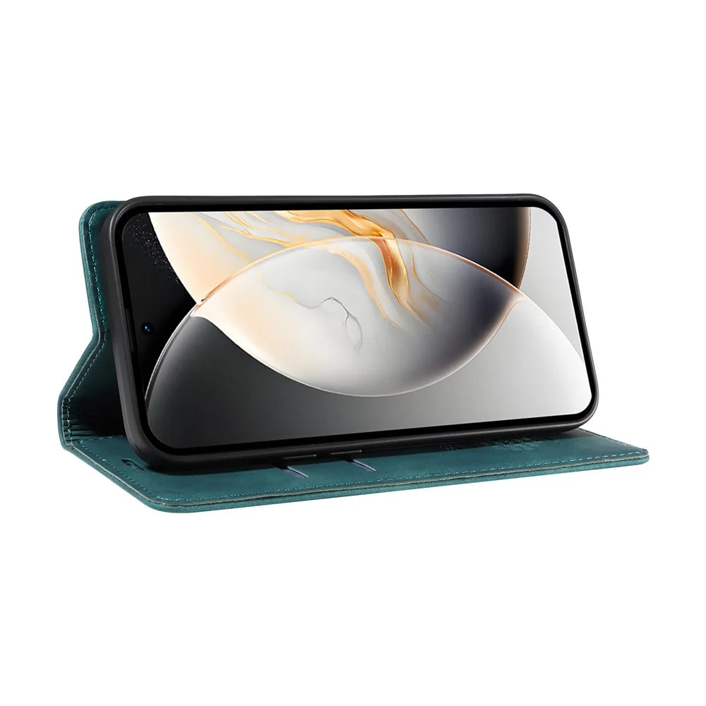 BETOPNICE 003 For TECNO Camon 30S Pro 4G / Camon 30S 4G Wallet Case Leather Phone Cover with Stand - Green - 3
