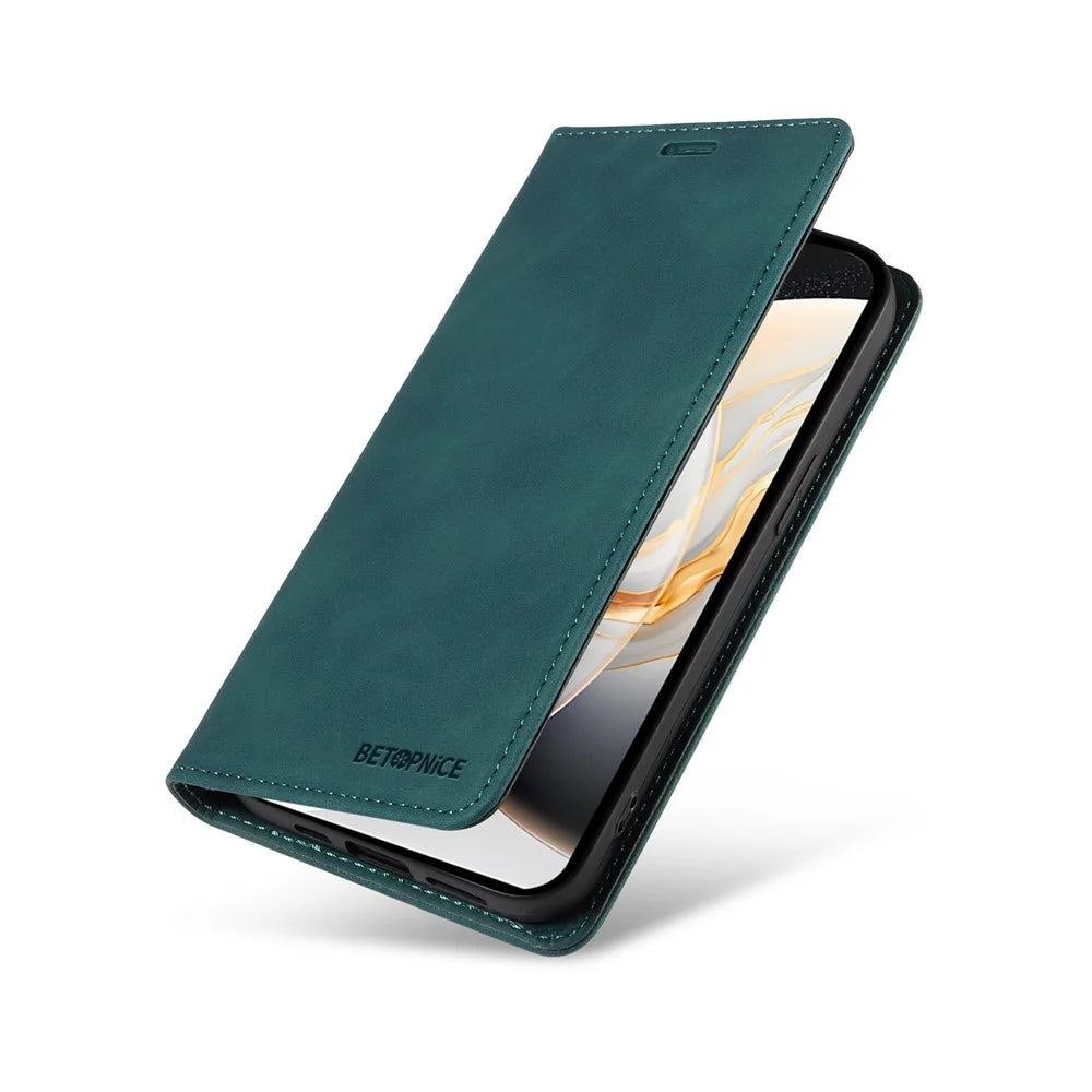 BETOPNICE 003 For TECNO Camon 30S Pro 4G / Camon 30S 4G Wallet Case Leather Phone Cover with Stand - Green - 5