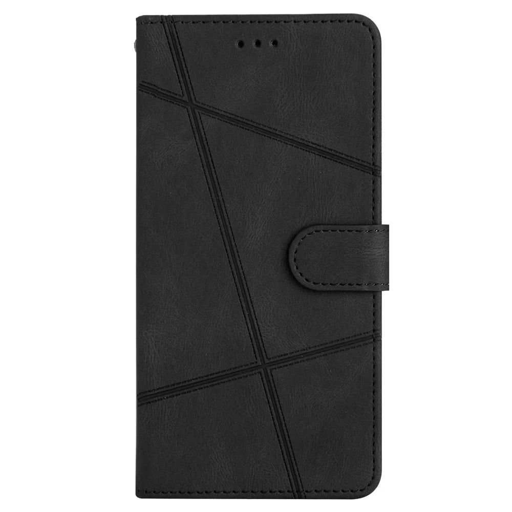 For Samsung Galaxy A18 5G / A18 4G / A17 5G / A17 4G / A26 5G Case Crazy Horse Texture PU Leather Wallet Stand Phone Cover - Black - 7