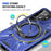 For Samsung Galaxy S25 Ultra Magnetic Case Kickstand TPU PC Phone Cover - Navy Blue - 2