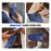 For Samsung Galaxy S25 Ultra Magnetic Case Kickstand TPU PC Phone Cover - Navy Blue - 7