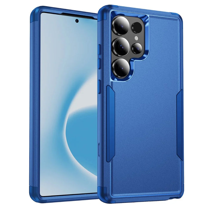 For Samsung Galaxy S25 Ultra Case 3 in 1 Shockproof TPU PC Phone Cover - Sapphire - 1