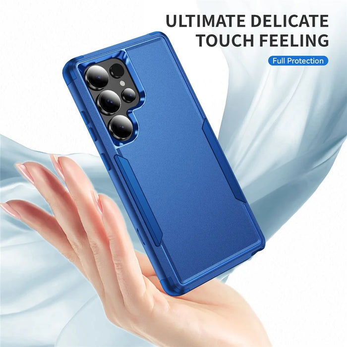 For Samsung Galaxy S25 Ultra Case 3 in 1 Shockproof TPU PC Phone Cover - Sapphire - 4