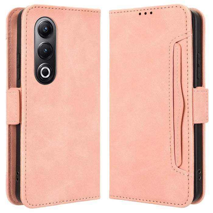 For itel S25 4G Leather Case Phone Wallet Cover with Multiple Card Slots - Pink - 1