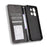 For Oukitel C57 Pro / C57s Leather Case Wallet Stand Retro Texture Phone Cover - Black - 4