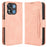 For Oukitel C57 Pro / C57s Leather Case Phone Wallet Cover with Multiple Card Slots - Pink - 1