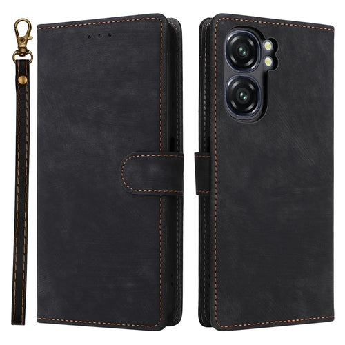 For Oukitel C58 Pro / C58 Wallet Case RFID Blocking PU Leather Cover Stand View - Black - 1