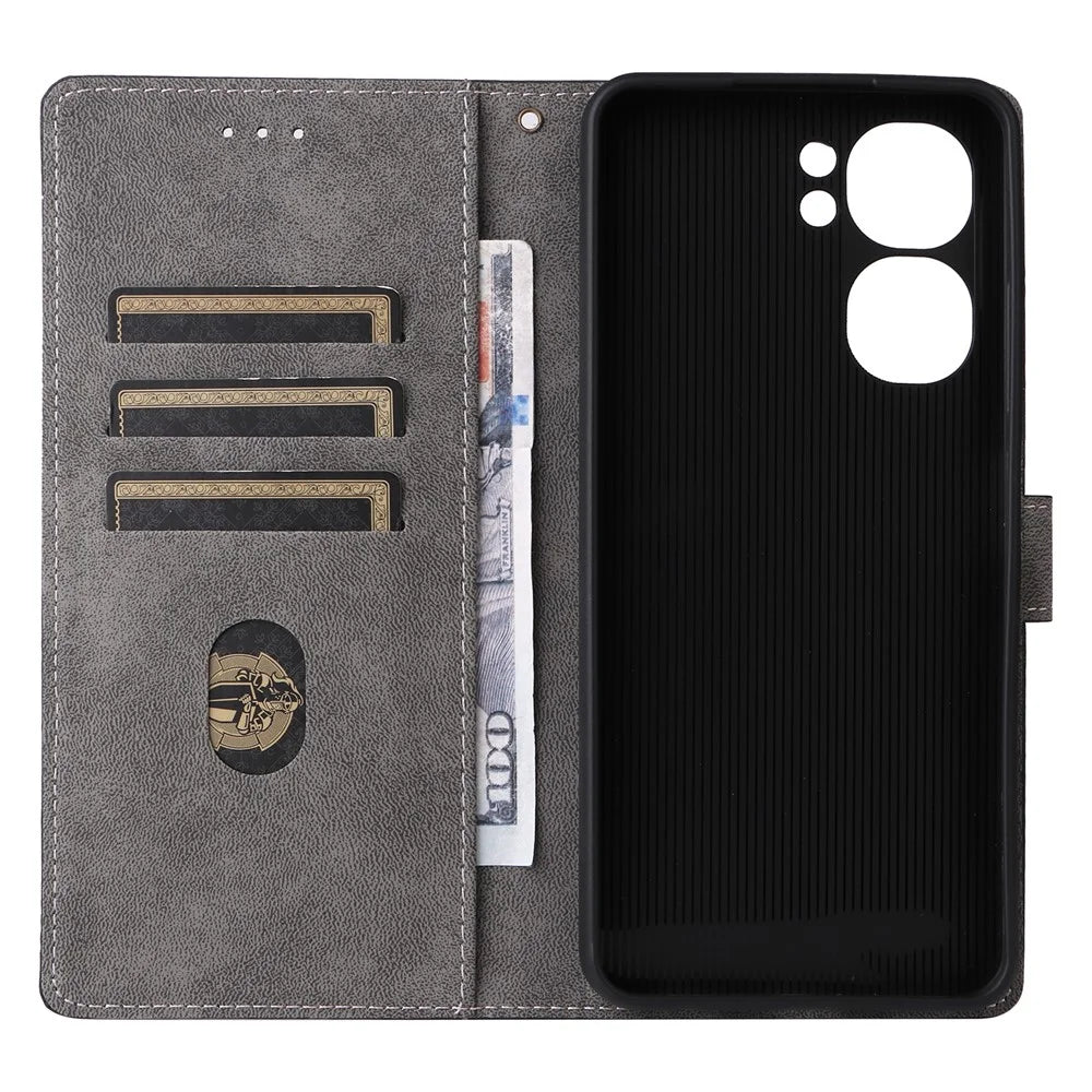 For Oukitel C58 Pro / C58 Wallet Case RFID Blocking PU Leather Cover Stand View - Black - 5