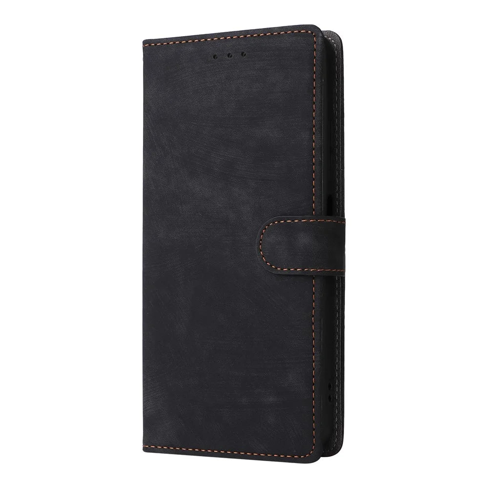 For Oukitel C58 Pro / C58 Wallet Case RFID Blocking PU Leather Cover Stand View - Black - 7