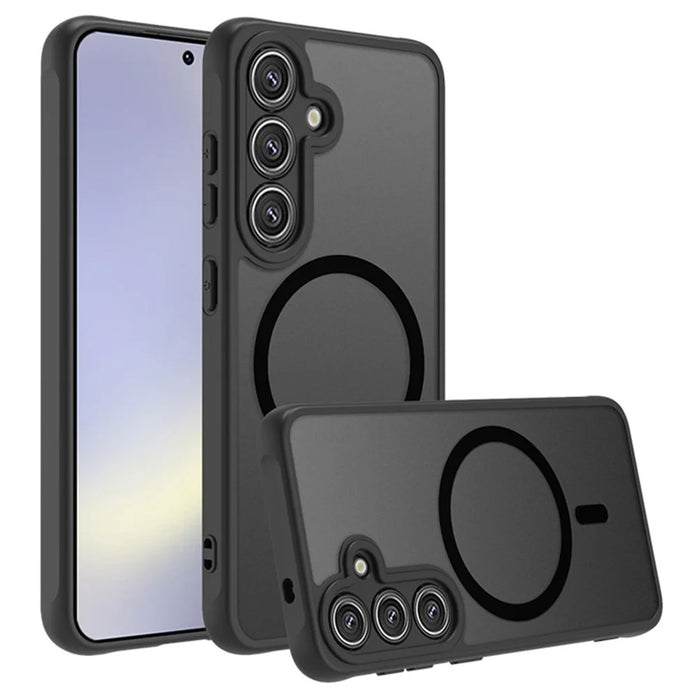 For Samsung Galaxy A26 5G Magnetic Case Skin-Touch PC + TPU Matte Back Cover - 4