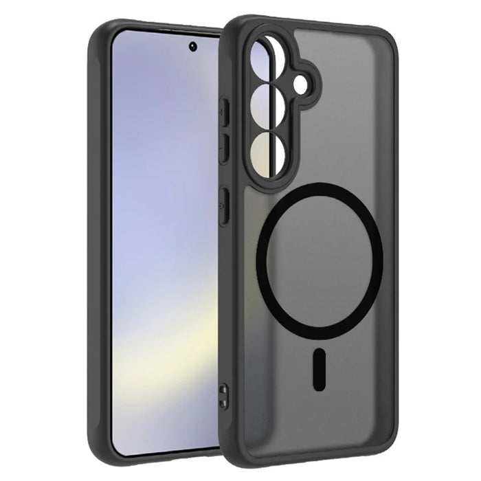 For Samsung Galaxy A35 5G Magnetic Case Skin-Touch PC + TPU Matte Back Cover - 2