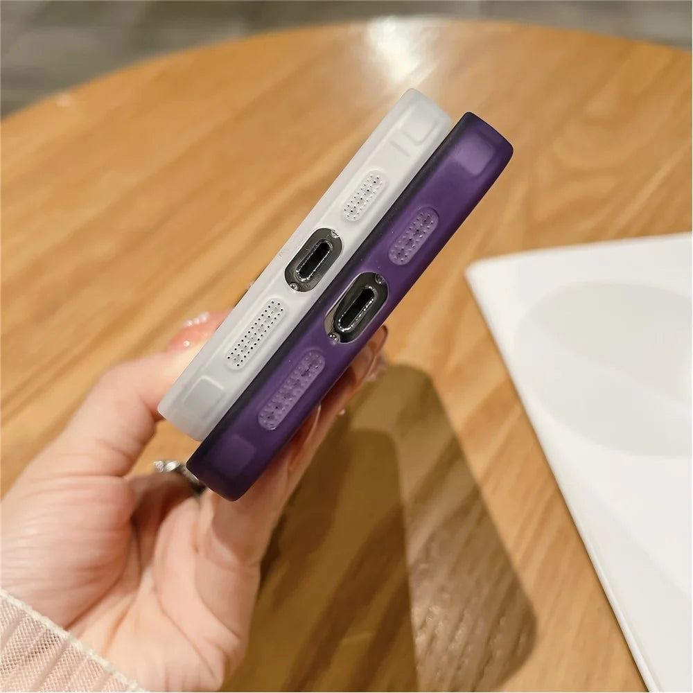 For Samsung Galaxy A26 5G Case Clear TPU Phone Cover With Camera Lens Protector Glitter Sticker - Transparent Purple - 3