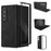 For Samsung Galaxy Z Fold Special Case Cowhide Texture Hard PC + PU Protective Phone Cover - Black - 1