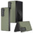 For Samsung Galaxy Z Fold Special Case Carbon Fiber Texture PU+PC Phone Cover - Green - 2