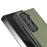 For Samsung Galaxy Z Fold Special Case Carbon Fiber Texture PU+PC Phone Cover - Green - 4