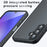 For Samsung Galaxy A26 5G Case Skin-Touch TPU + PC Matte Phone Back Cover, Transparent Black - 5
