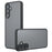 For Samsung Galaxy A56 5G Case Skin-Touch TPU + PC Matte Phone Back Cover, Transparent Black - 1