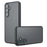 For Samsung Galaxy S25 Case Skin-Touch TPU + PC Matte Phone Back Cover, Transparent Black - 1