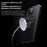 For iPhone 15 Case Compatible with MagSafe Kickstand Carbon Fiber Texture PC + TPU Back Cover with Silicone Ring - Black - 4