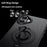 For iPhone 16 Case Compatible with MagSafe Kickstand Carbon Fiber Texture PC + TPU Back Cover with Silicone Ring - Black - 2