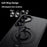 For Samsung Galaxy S25+ Magnetic Case Kickstand Carbon Fiber Texture PC + TPU Back Cover with Silicone Ring - Black - 2