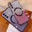 For Samsung Galaxy S25+ Magnetic Case Electroplated Gradient Glitter TPU Phone Cover - Rose Gold - 2
