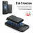 DG.MING M6 Series For iPhone 11 Pro Case Magnetic Wallet PU+PC+TPU Phone Cover - Black - 6