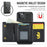 DG.MING M6 Series For iPhone 11 Pro Case Magnetic Wallet PU+PC+TPU Phone Cover - Black - 7