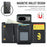 DG.MING M6 Series For Google Pixel 8 Case Magnetic Wallet PU+PC+TPU Phone Cover - Black - 7