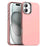 For iPhone 16 Plus Case TPU + TPE Anti Drop Protection Phone Cover - Pink - 1