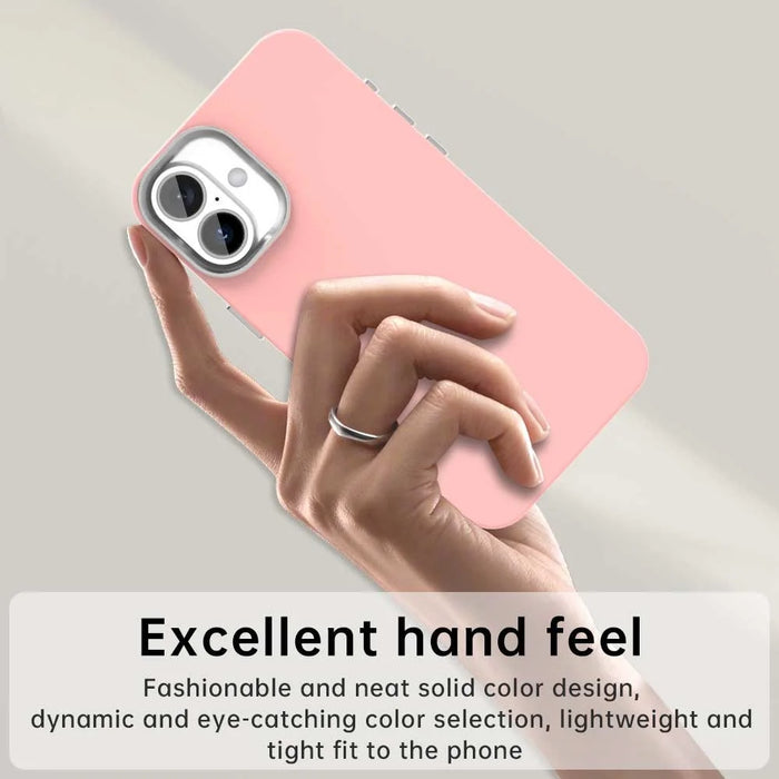 For iPhone 16 Plus Case TPU + TPE Anti Drop Protection Phone Cover - Pink - 4