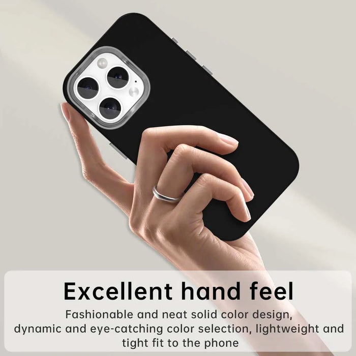For iPhone 16 Pro Max Case TPU + TPE Anti Drop Protection Phone Cover - Black - 4