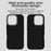 For iPhone 16 Pro Max Case TPU + TPE Anti Drop Protection Phone Cover - Black - 5