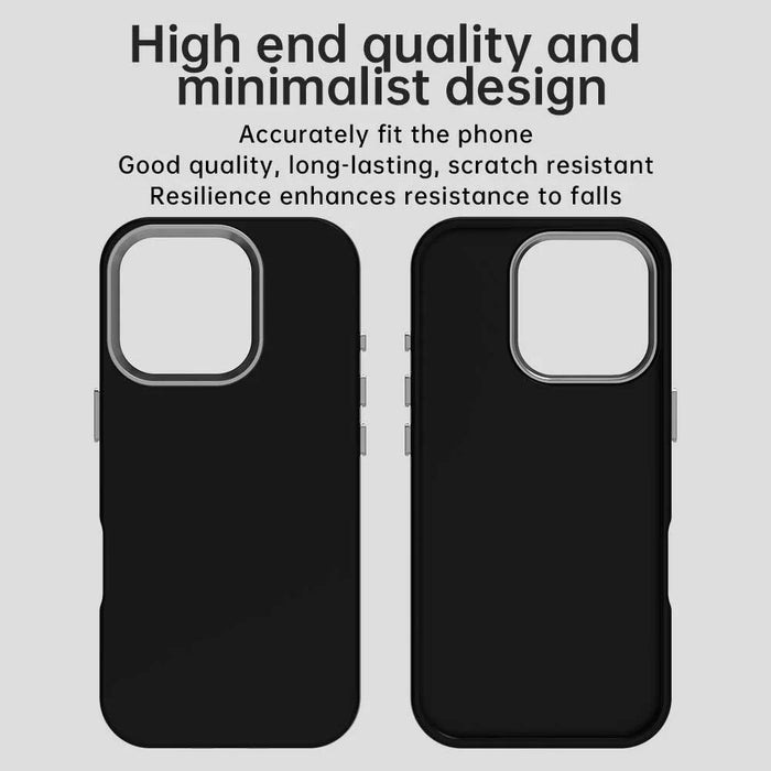 For iPhone 16 Pro Max Case TPU + TPE Anti Drop Protection Phone Cover - Black - 5