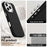For iPhone 16 Pro Max Case TPU + TPE Anti Drop Protection Phone Cover - Black - 7