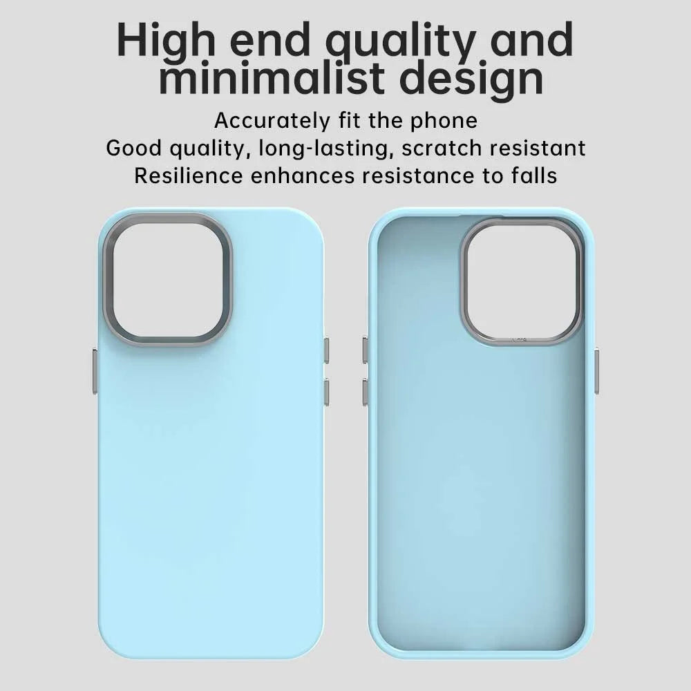 For iPhone 12 / 12 Pro Case TPU + TPE Anti Drop Protection Phone Cover - Blue - 6
