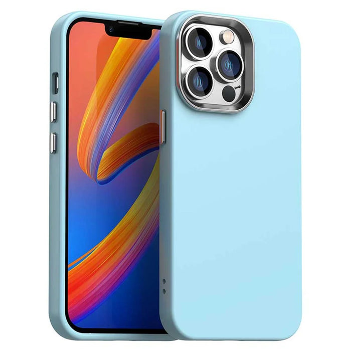 For iPhone 12 Pro Max Case TPU + TPE Anti Drop Protection Phone Cover - Blue - 1