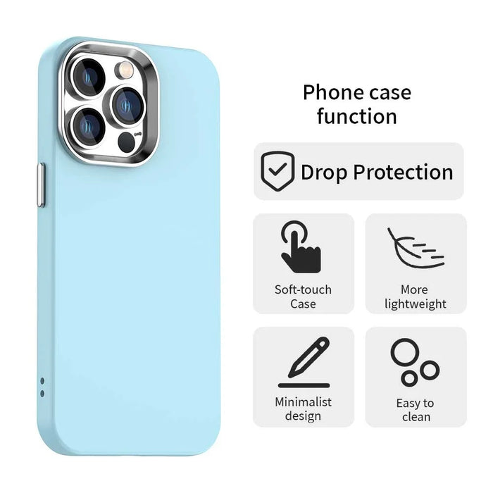 For iPhone 12 Pro Max Case TPU + TPE Anti Drop Protection Phone Cover - Blue - 2