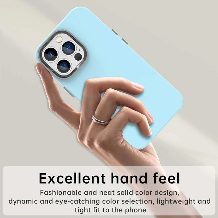 For iPhone 12 Pro Max Case TPU + TPE Anti Drop Protection Phone Cover - Blue - 5