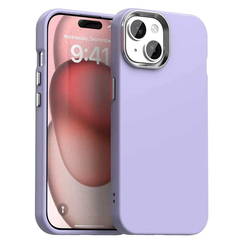 For iPhone 14 / 13 Case TPU + TPE Anti Drop Protection Phone Cover - Purple - 1