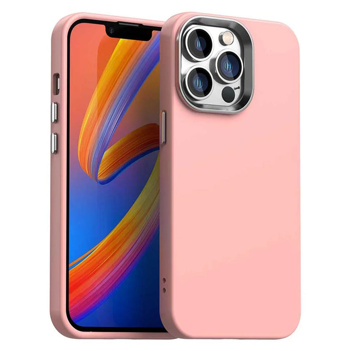 For iPhone 13 Pro Case TPU + TPE Anti Drop Protection Phone Cover - Pink - 1