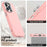 For iPhone 13 Pro Case TPU + TPE Anti Drop Protection Phone Cover - Pink - 4