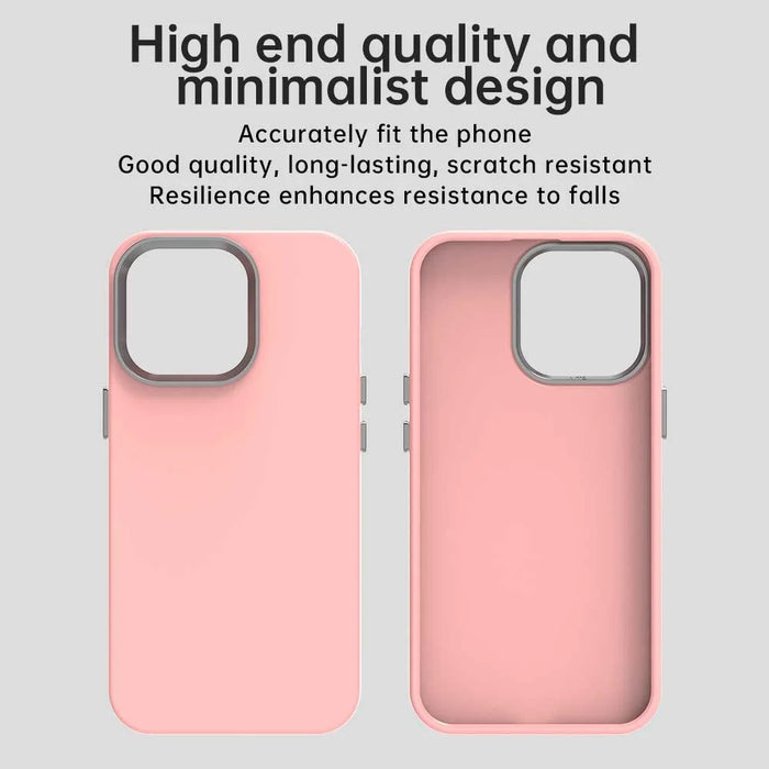For iPhone 13 Pro Case TPU + TPE Anti Drop Protection Phone Cover - Pink - 6