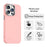 For iPhone 13 Pro Max Case TPU + TPE Anti Drop Protection Phone Cover - Pink - 2