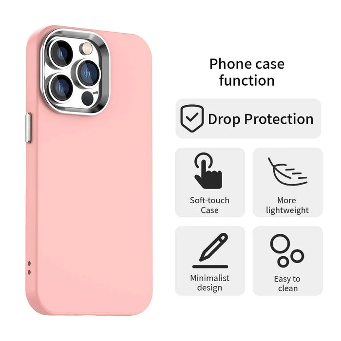For iPhone 13 Pro Max Case TPU + TPE Anti Drop Protection Phone Cover - Pink - 2