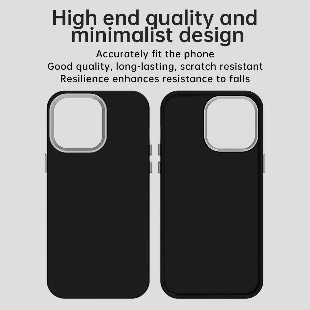 For iPhone 14 Pro Case TPU + TPE Anti Drop Protection Phone Cover - Black - 6