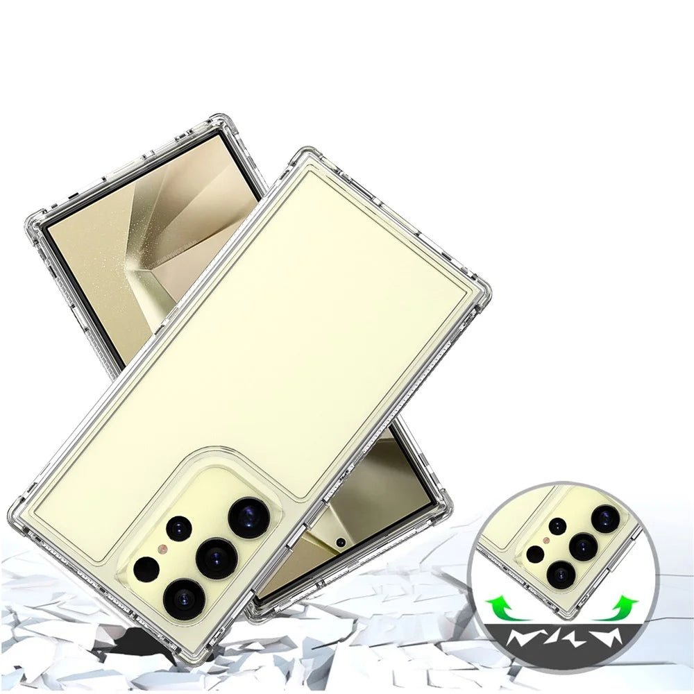 For Samsung Galaxy S25 Ultra Phone Case Acrylic TPU Clear Mobile Cover - 3