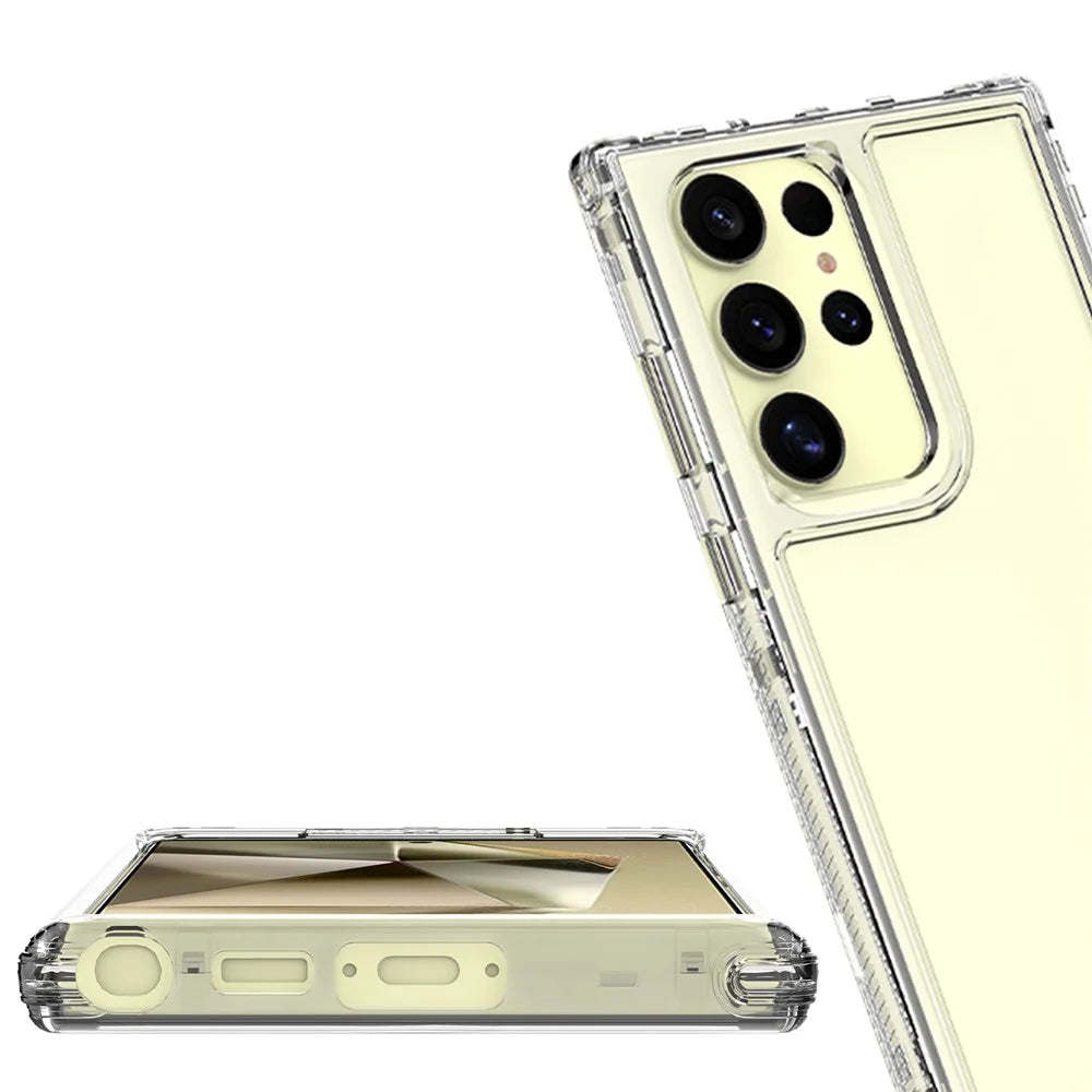 For Samsung Galaxy S25 Ultra Phone Case Acrylic TPU Clear Mobile Cover - 4
