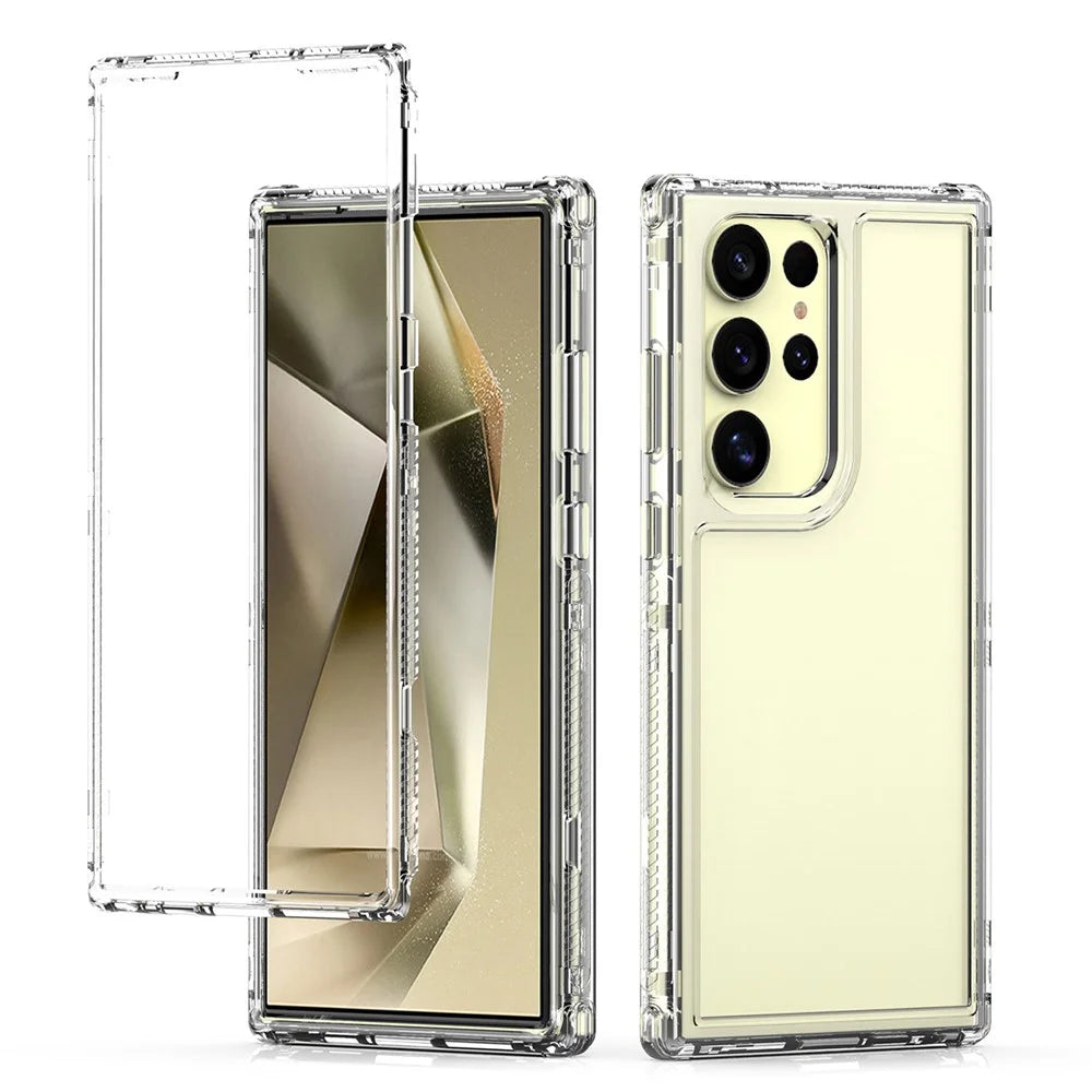 For Samsung Galaxy S25 Ultra Phone Case Acrylic TPU Clear Mobile Cover - 5